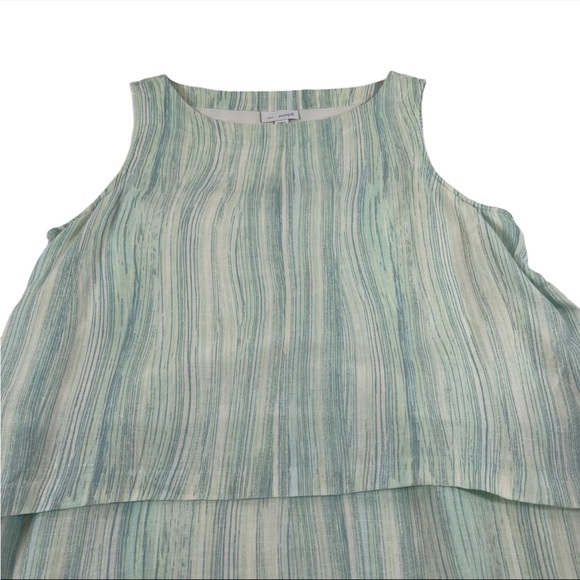 Linen Sleeveless Blue Dress - Picture 4 of 7